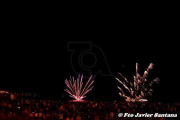 Los fuegos de Melenara 2018 (Foto Francisco Santana Ravelo)